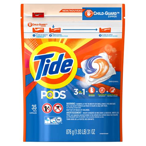 Tide Pods Original Scent He Turbo Laundry Detergent Pacs Count