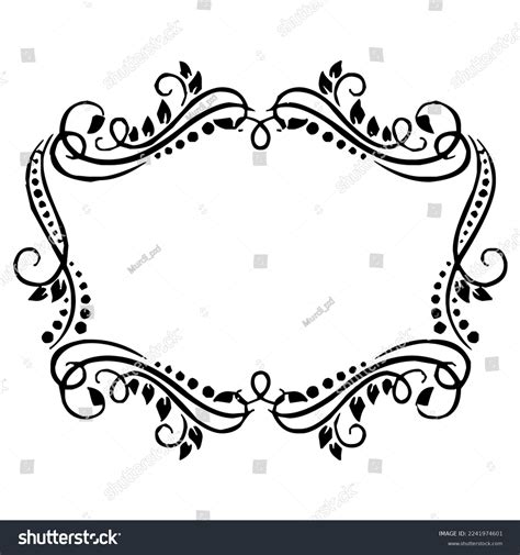 Batik Motif Vintage Frame Vintage Batik Stock Vector Royalty Free