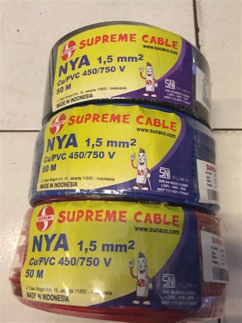 Jual Kabel Nya Supreme 1 5mm 1 5 Mm 50 Meter Kawat Di Lapak Shahsuri