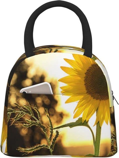 Sac D Jeuner Isotherme Avec Tournesols Et Soleil Sac D Jeuner Sac