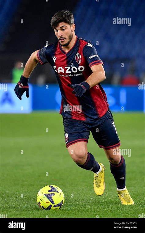 Riccardo Orsolini of Bologna FC in action during the Italy Cup football ...