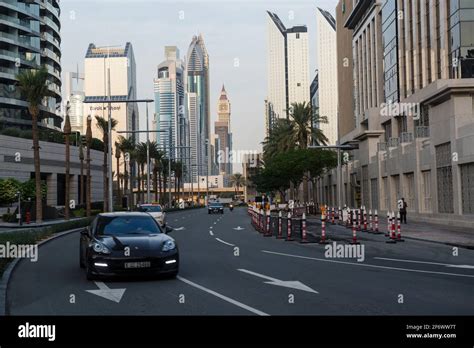 Street in downtown Dubai Stock Photo - Alamy