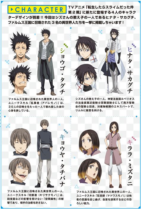 New character designs for Tensei Slime season 2. : r/anime