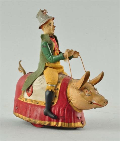 German Lehmann Tin Wind Up Paddy The Pig Toy Jun 24 2016 Dan