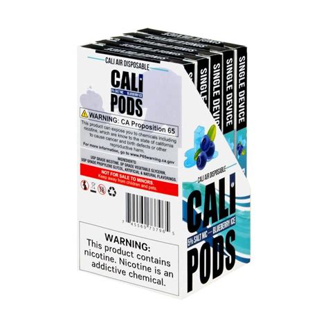 Cali Air Blueberry Ice Disposable Device Ziip Pods In Stock