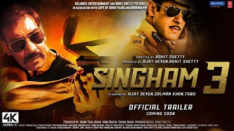 Singham 3 Official Trailer Updates Ajay Devgn Salman Khan Tabu