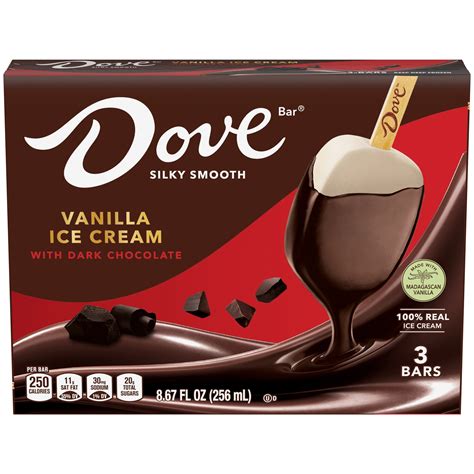 Dove Vanilla With Dark Chocolate Ice Cream Bars Shop Bars And Pops At H E B