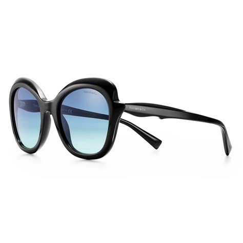 Tiffany And Co Rectangular Sunglasses Black Blue Tiffany Paper Flowers Collection Tiffany