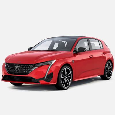 Peugeot 308 GT Sport 2023 - 3D Model by podshyvalov