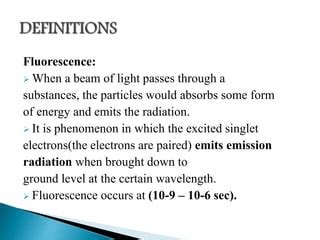 Fluorimetry presentation | PPT