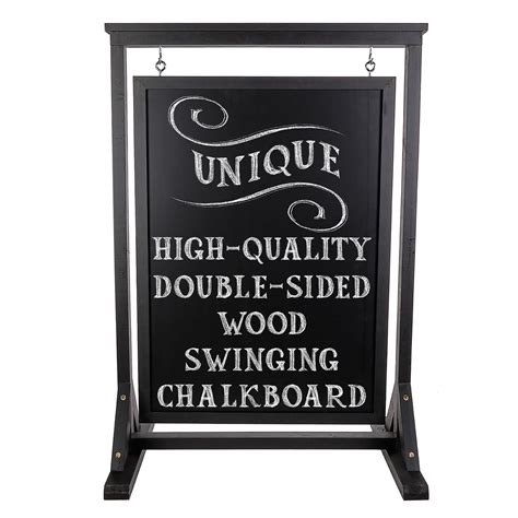 Excello Global Products Rustic Handcrafted Chalkboard Sign Uniquely