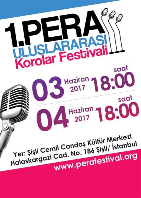 1 Pera Uluslararası Korolar Festivali Ankara Çoksesli Müzik Derneği