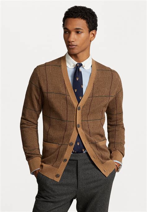 Polo Ralph Lauren Long Sleeve Strickjacke Camel Combo Camel