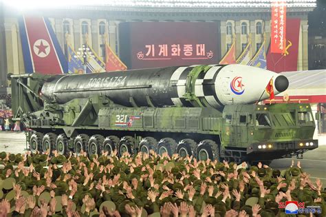 North Korea Unveils Record Number Of Icbms At Military Parade The