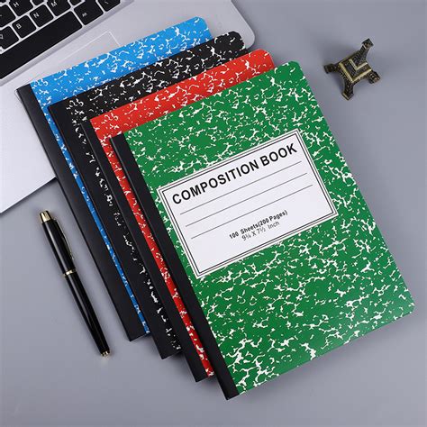 American School Supply 200pages Hardcover Marble Composition Stationery