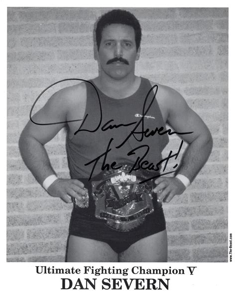 Dan Severn Boxing/MMA/UFC Signed Promo Photo – RetroWrestling.com