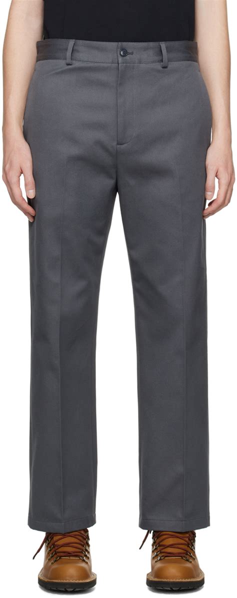 Acne Studios Gray Four Pocket Trousers SSENSE