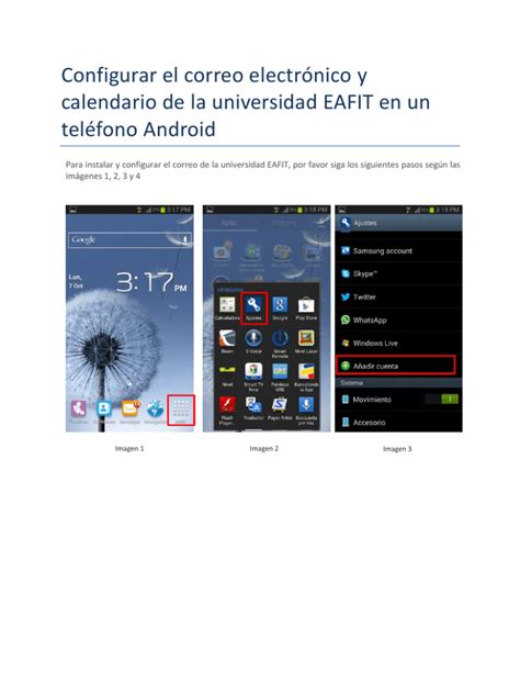 Configurar Android Universidad EAFIT