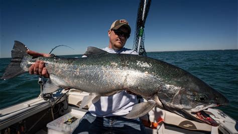 Trolling Lake Michigan For Coho Salmon Milwaukee Wisconsin YouTube