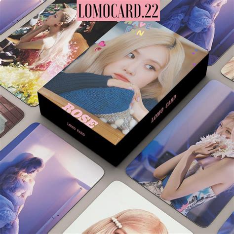 Hộp 54 Lomo Card Quà Tặng Unoff Bo Góc Unoff Rosé Album Summer