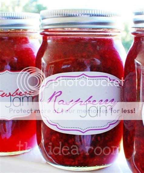 Homemade Jam Jar Labels The Idea Room