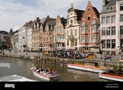 Canal Cruise, Ghent, Belgium Stock Photo - Alamy