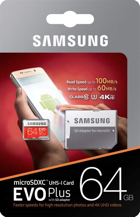 Best Buy Samsung Evo Plus Gb Microsdxc Uhs I Memory Card Mb Mc Ga Am