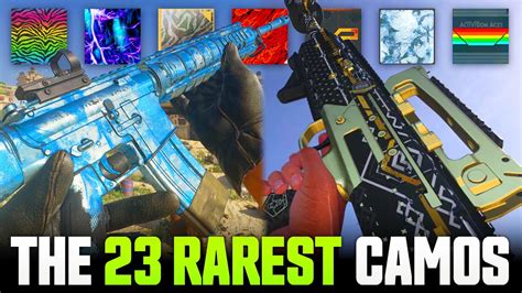 The Rarest Camos In Call Of Duty History Youtube