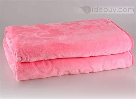 Bright Pink Flannel Sheet With Stereo Pattern Online Dress Shopping