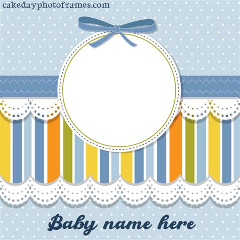 Free Edit baby photo frame with name and photo | cakedayphotoframes