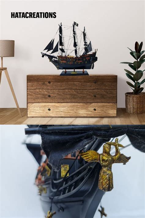 Pirate Wooden Model Ship, Pirates Of The Caribbean Model Ship 24 ...