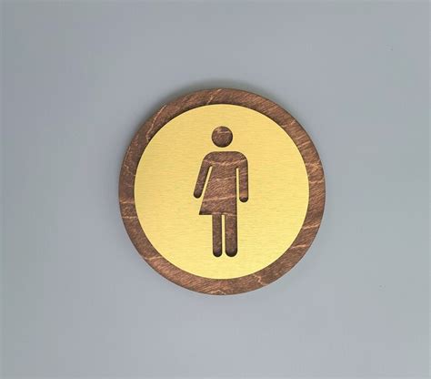 Unisex Bathroom Sign All Gender Restroom Sign Modern Etsy