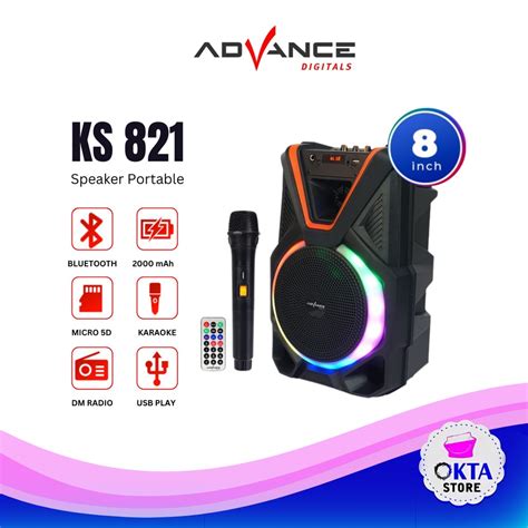 Jual Advance Speaker Meeting Portable 8 Inch KS 821 Shopee Indonesia