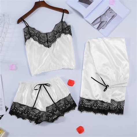 Mitankcoo See Through Lingerie For Women Lace Sleepwear Pajamas