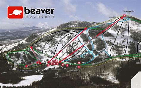 Beaver Mountain Trail map - Freeride