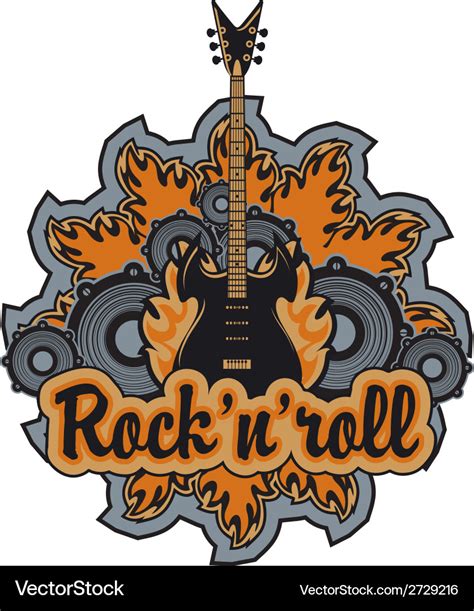 Rock N Roll Royalty Free Vector Image Vectorstock