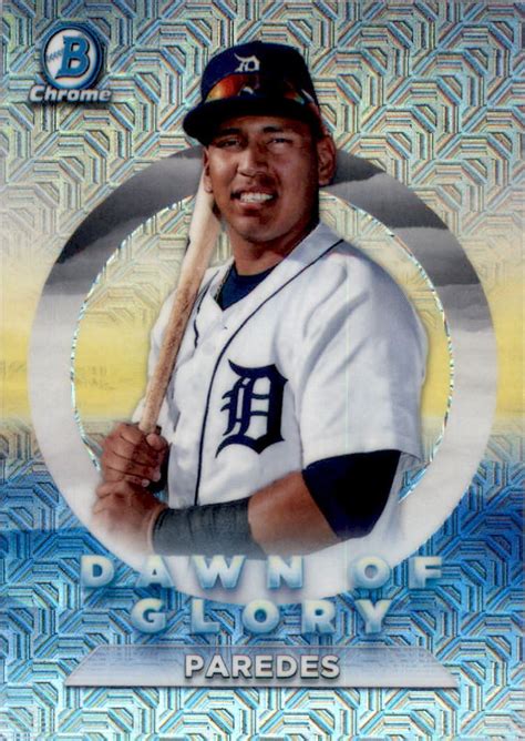 Bowman Chrome Mega Box Dawn Of Glory Refractors Dg Isaac Paredes