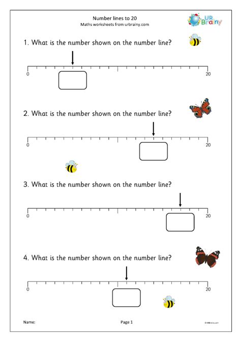 Number Lines To 20 Number And Place Value By URBrainy