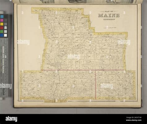 Map Of Maine Township Cartographic Atlases Maps 1876 Lionel Pincus