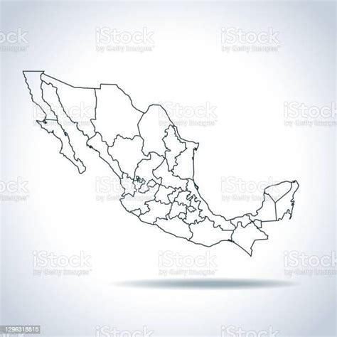 Map Of Mexico Stock Illustration Download Image Now Cartography Computer Graphic Country