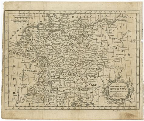 Antique Map of Germany by Kitchin (c.1770)