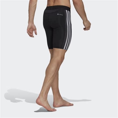 Techfit 3 Stripes Training Short Tights Olympia Sports Bahrain