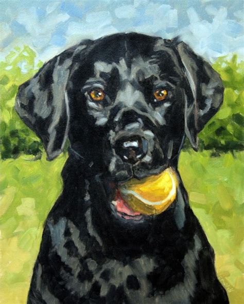 Black Dog Painting at PaintingValley.com | Explore collection of Black ...