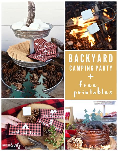 Backyard Camping Party Make Life Lovely