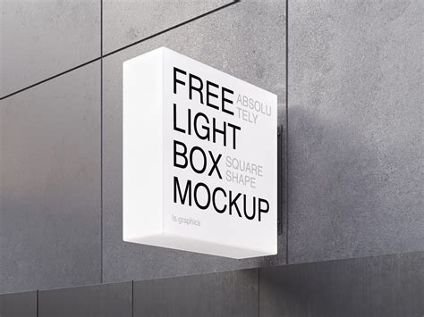 Lightbox Signage Mockup — Free Mockup World