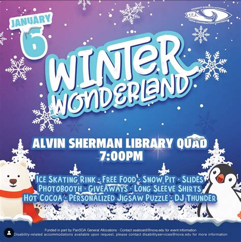 Save The Date: Winter Wonderland (Jan 6, 2023) – NSU SharkFINS