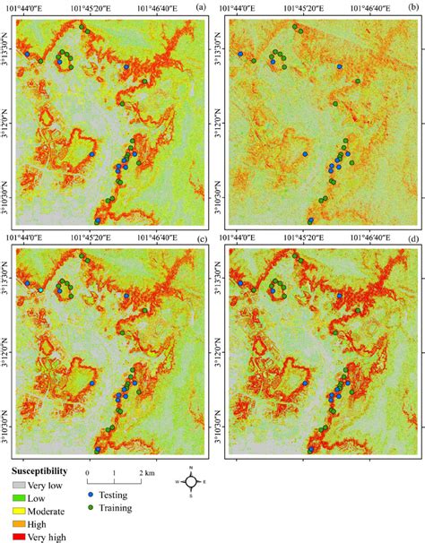 Landslide Susceptibility Maps Derived From Ensemble Ebf And A Download Scientific Diagram