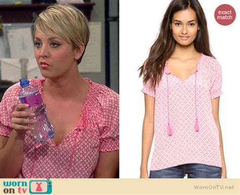 Pennys Pink Patterned Peasant Top On The Big Bang Theory Fashion Tv