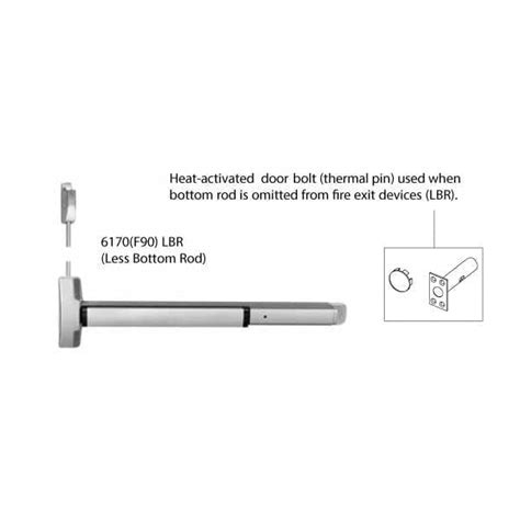 Yale F Lbr Fire Rated Surface Vertical Rod Exit Device