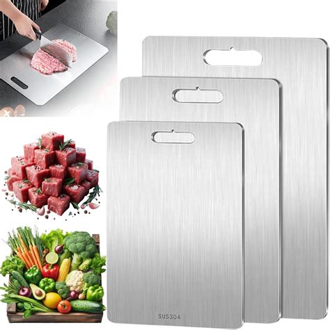 Amazon Titanium Cutting Boards Pack Stainless Steel Cutting